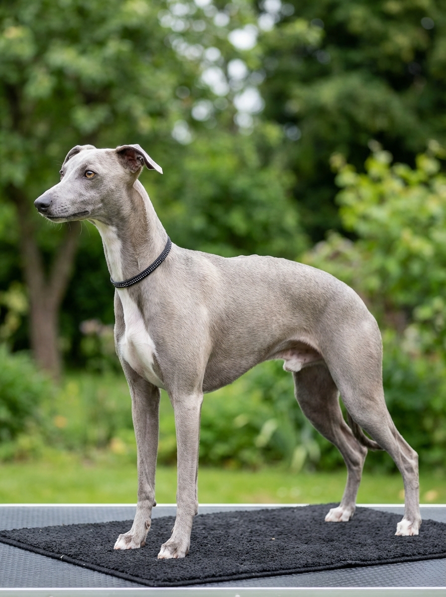 elegant whippet standing 202604030201